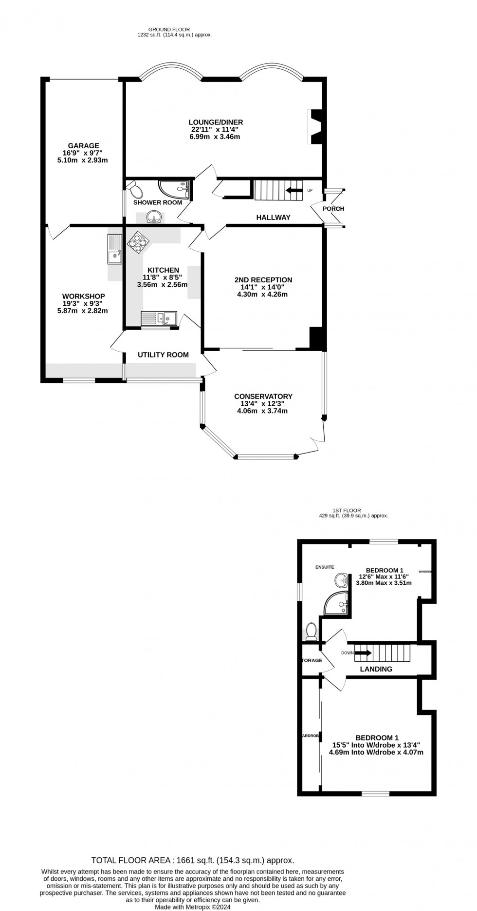 Floorplan for Arthur Road, Rainham, Gillingham, Kent ME8 9BT