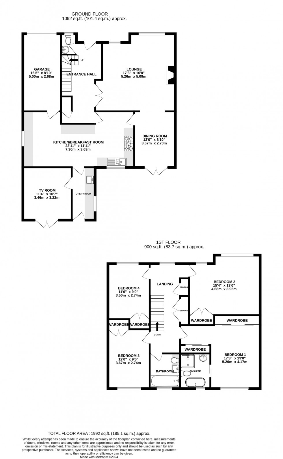 Floorplan for Barncroft Drive, Gillingham, Kent ME7 3TJ