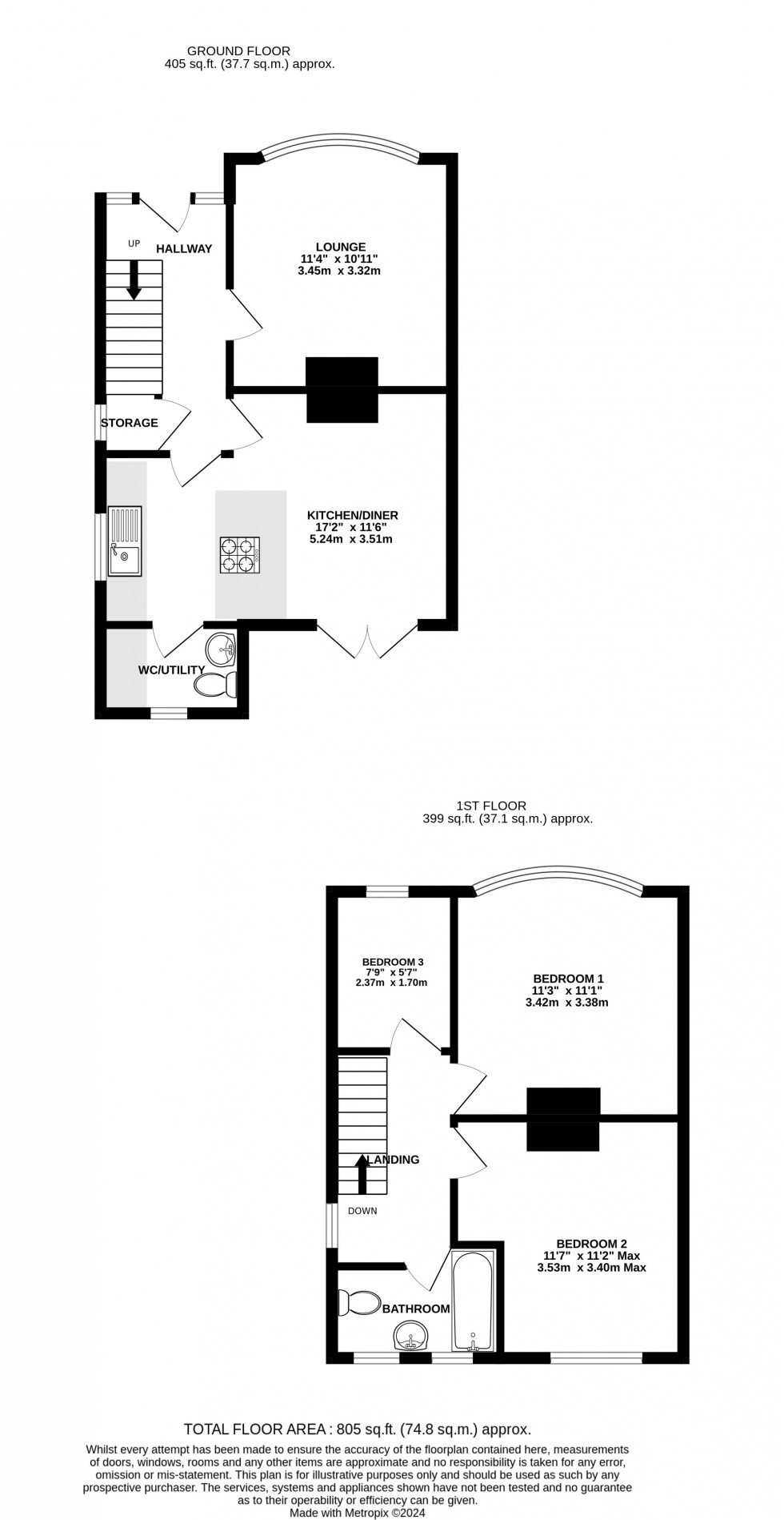 Floorplan for Dagmar Road, Chatham, Kent ME4 5HB