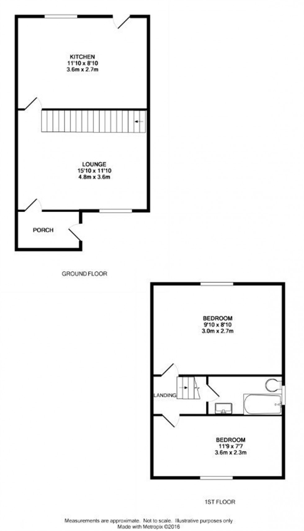 Floorplan for Burmarsh Close, Walderslade, Kent ME5 7LZ