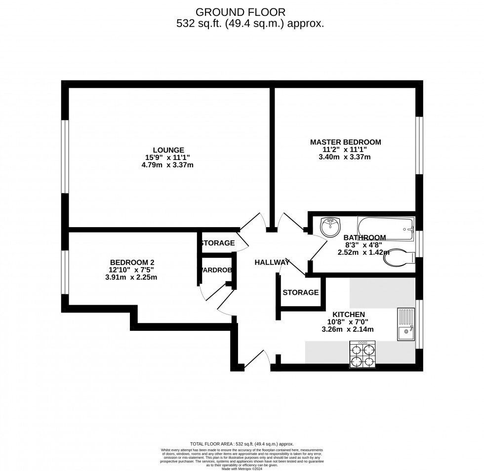 Floorplan for Hamwick Green, Lordswood, Kent ME5 8TW