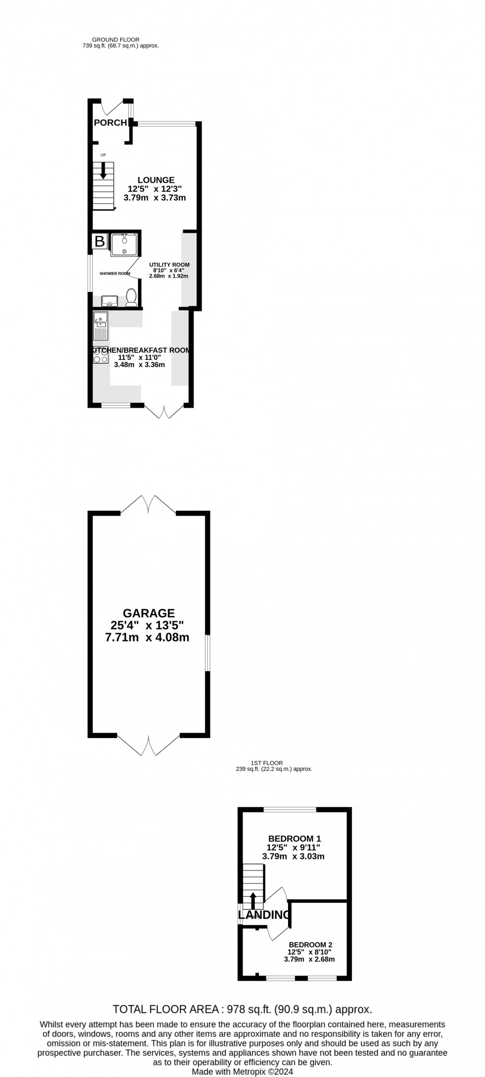 Floorplan for West Drive, Davis Estate, Chatham, Kent ME5 9XG