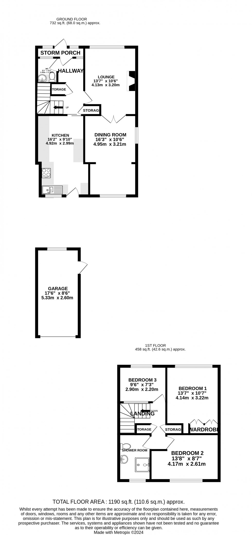 Floorplan for Wakeley Road, Rainham, Gillingham, Kent ME8 8NW