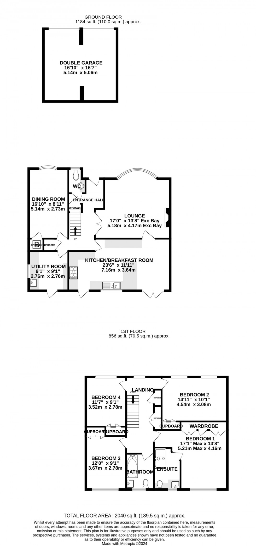 Floorplan for Ferndown Close, Hempstead, Gillingham, Kent ME7 3SN