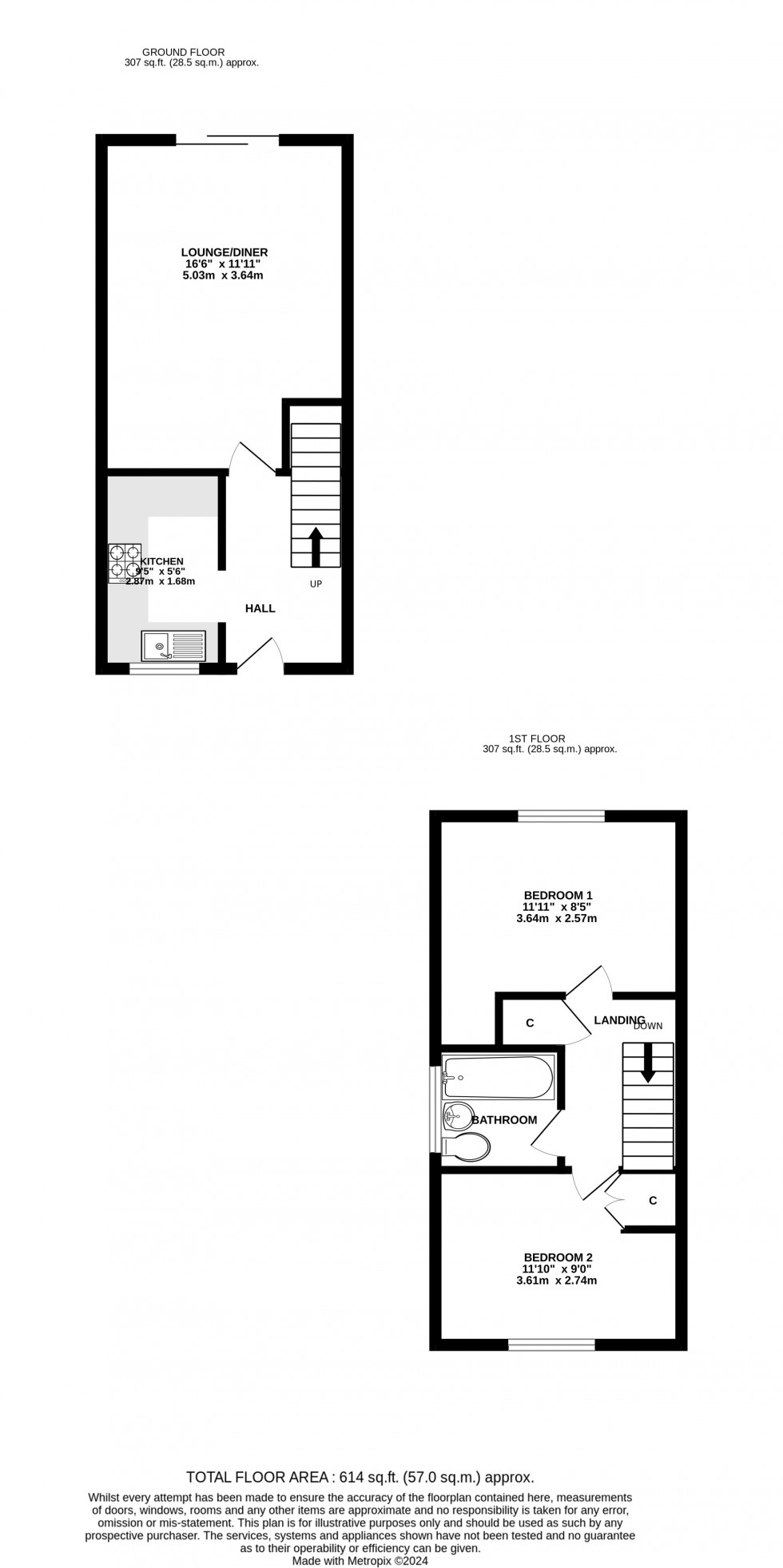 Floorplan for Woodhurst, Chatham, Kent ME5 9SL