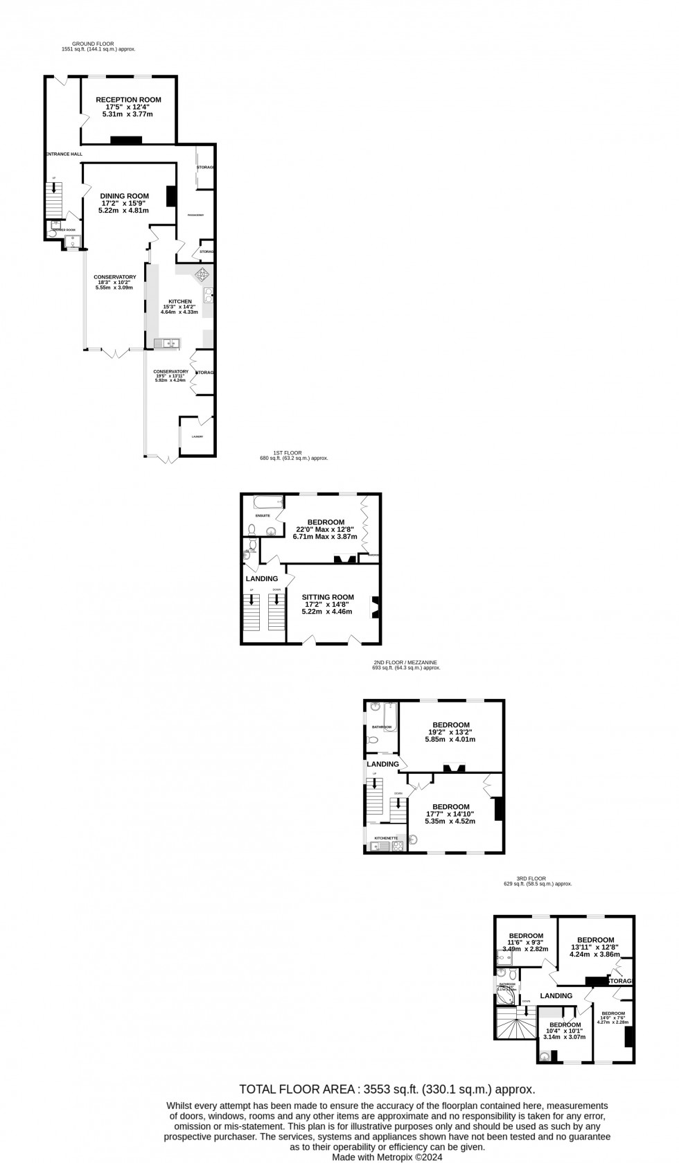 Floorplan for St Margarets Street, Rochester, Kent ME1 1TU