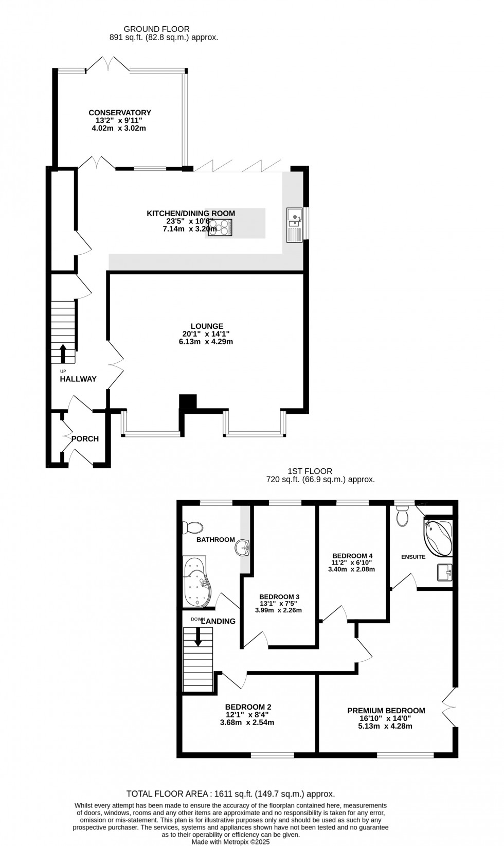 Floorplan for Wittersham Close, Walderslade, Chatham, Kent ME5 7NA