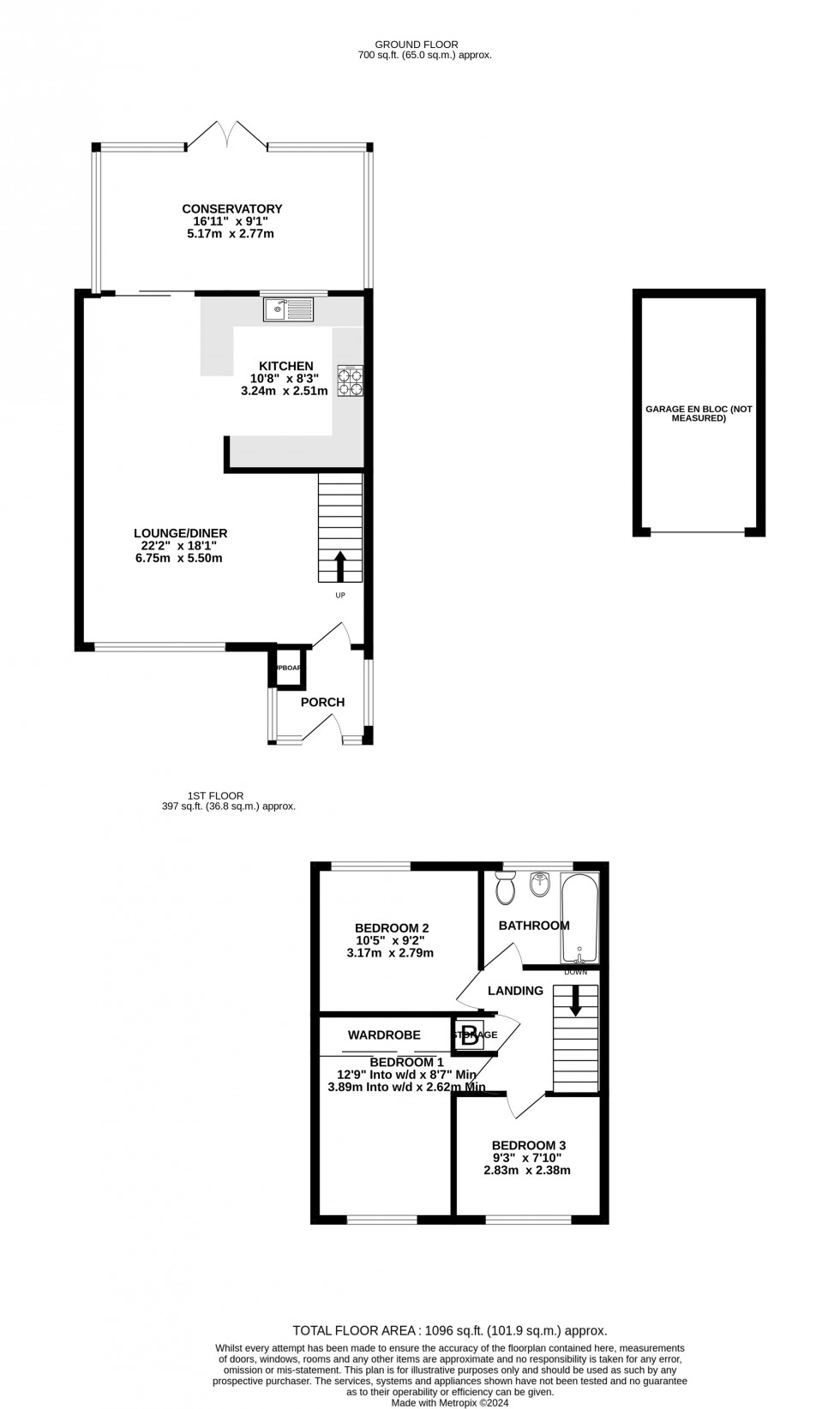 Floorplan for Thorpe Walk, Parkwood, Rainham, Gillingham, Kent ME8 9QU