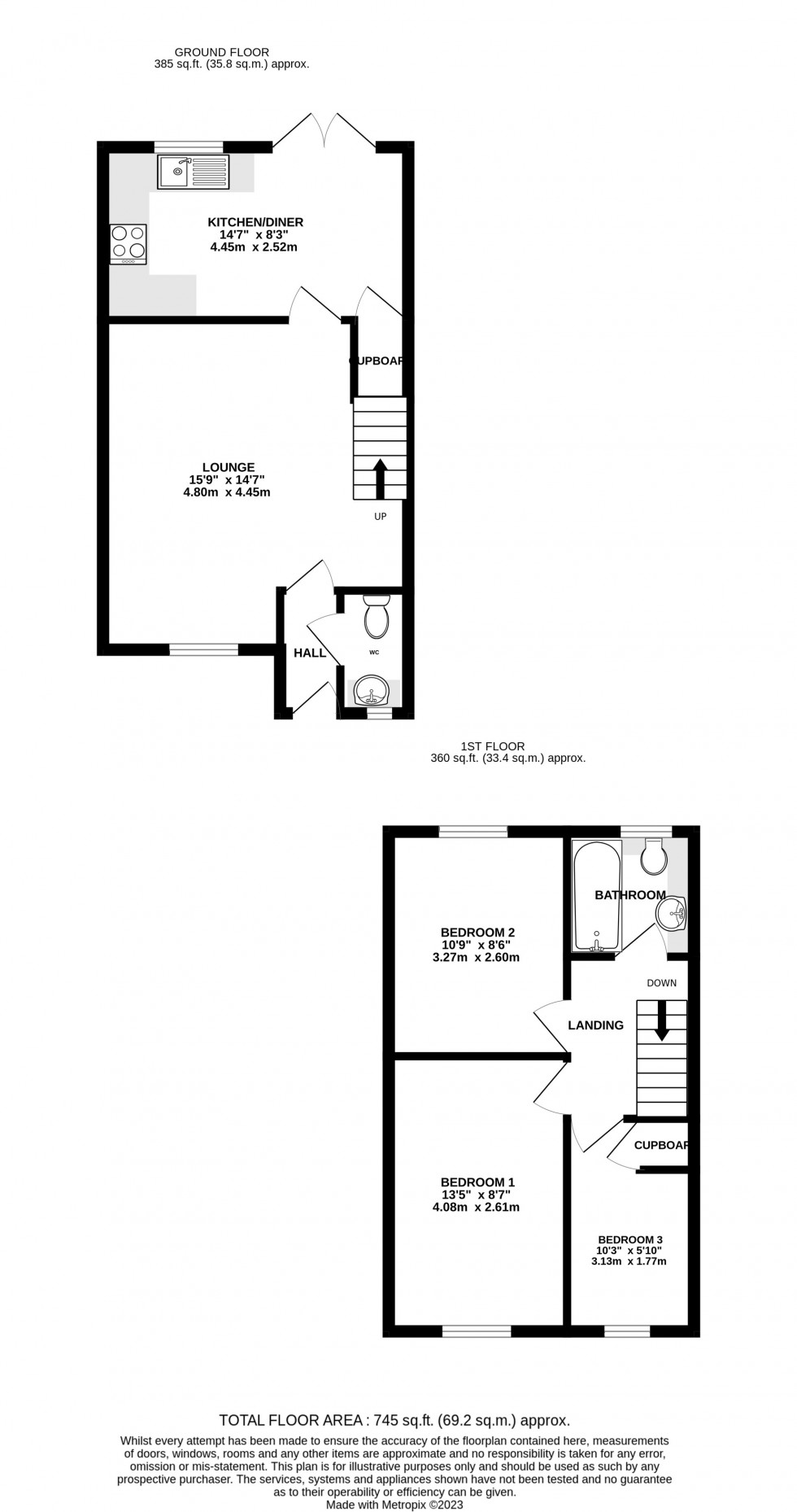 Floorplan for Windsor Road, Gillingham, Kent ME7 4PS