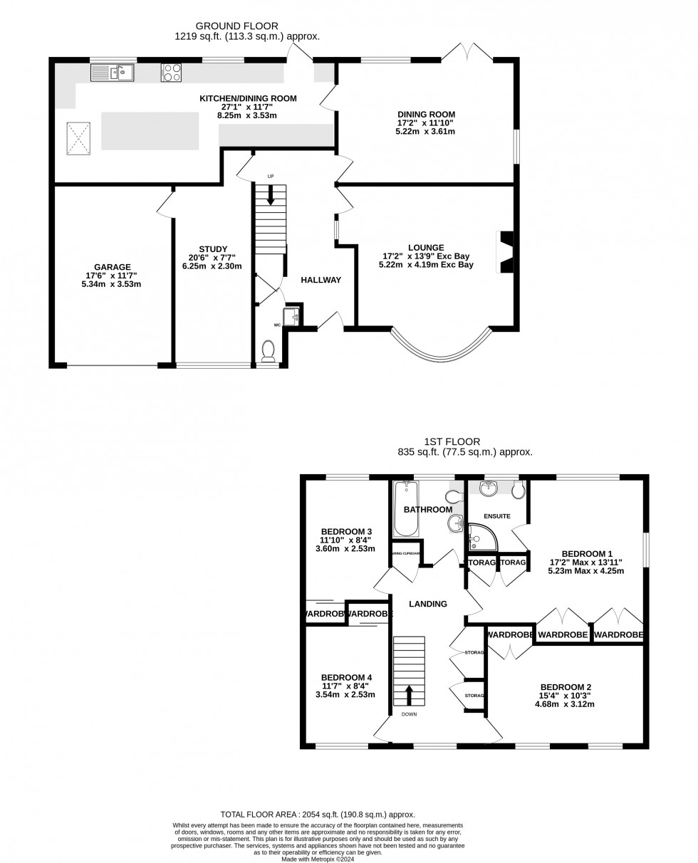 Floorplan for Fairview Avenue, Wigmore, Gillingham, Kent ME8 0PX