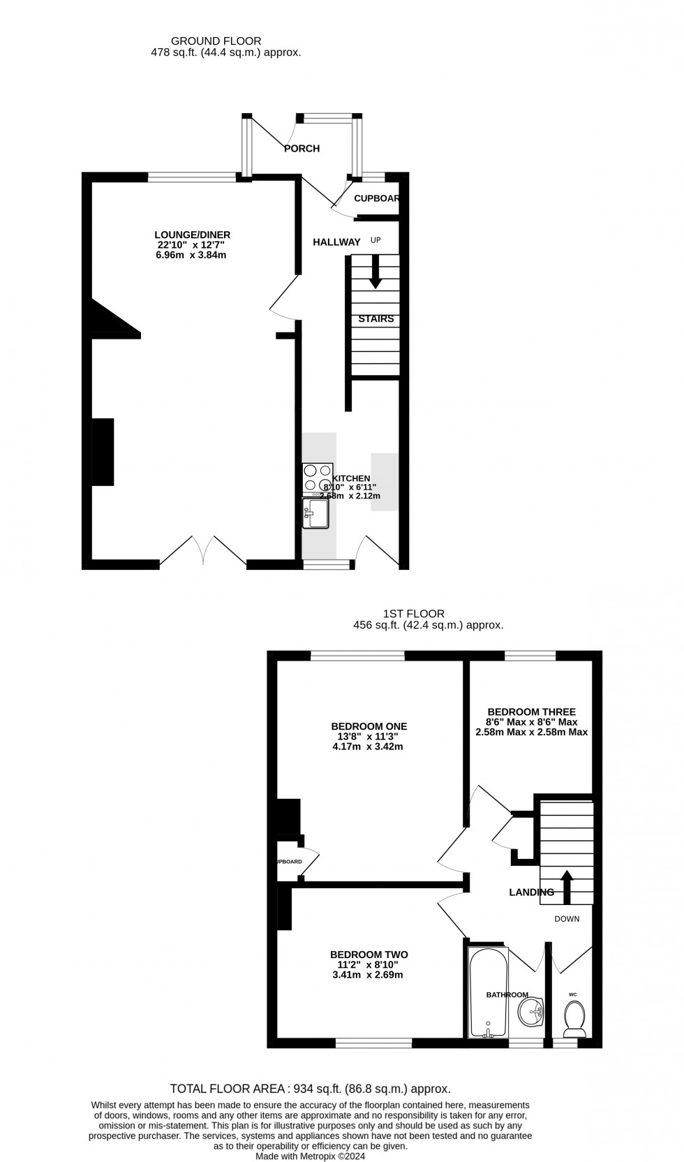 Floorplan for White Road, Chatham, Kent ME4 5TJ