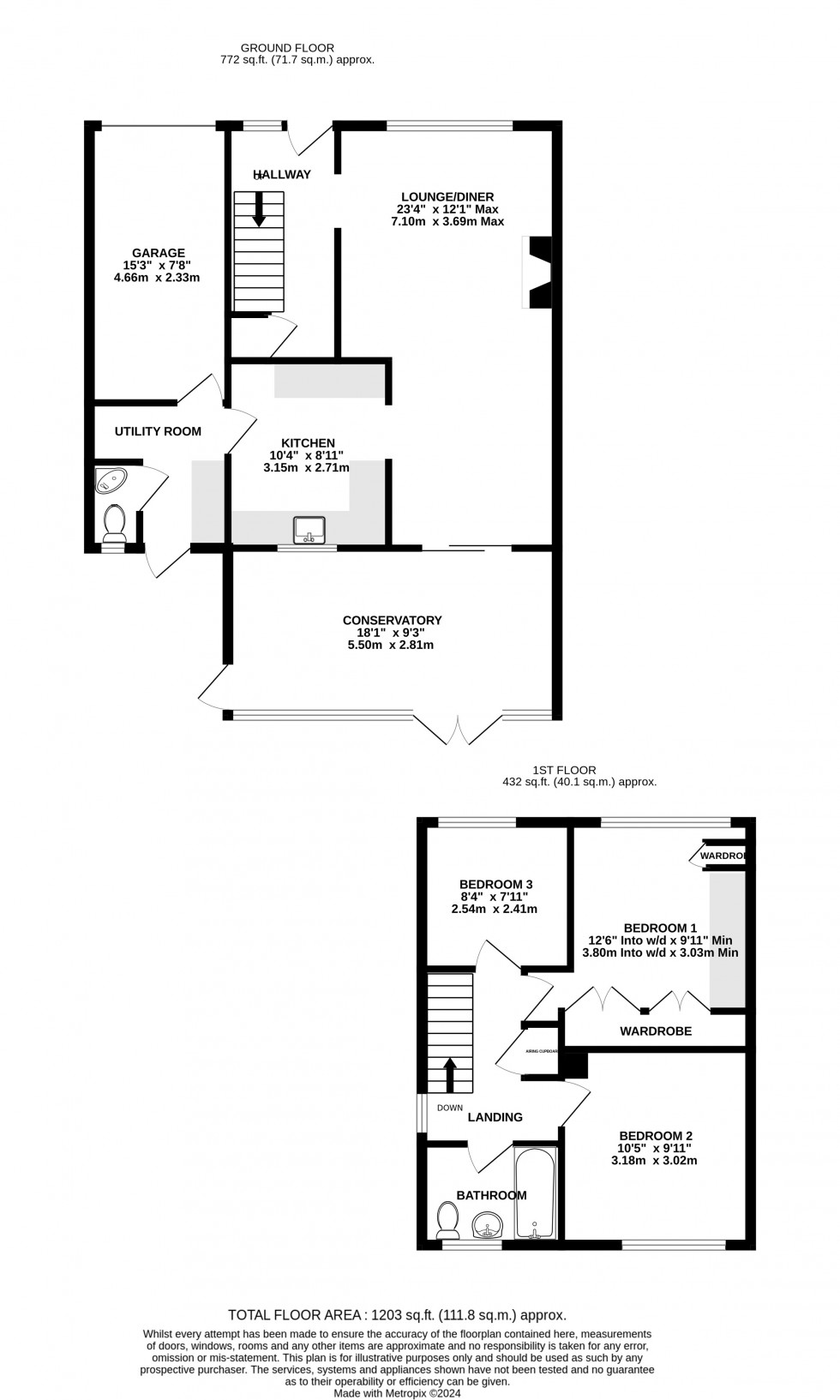 Floorplan for Tilbury Road, Rainham, Gillingham, Kent ME8 7PX