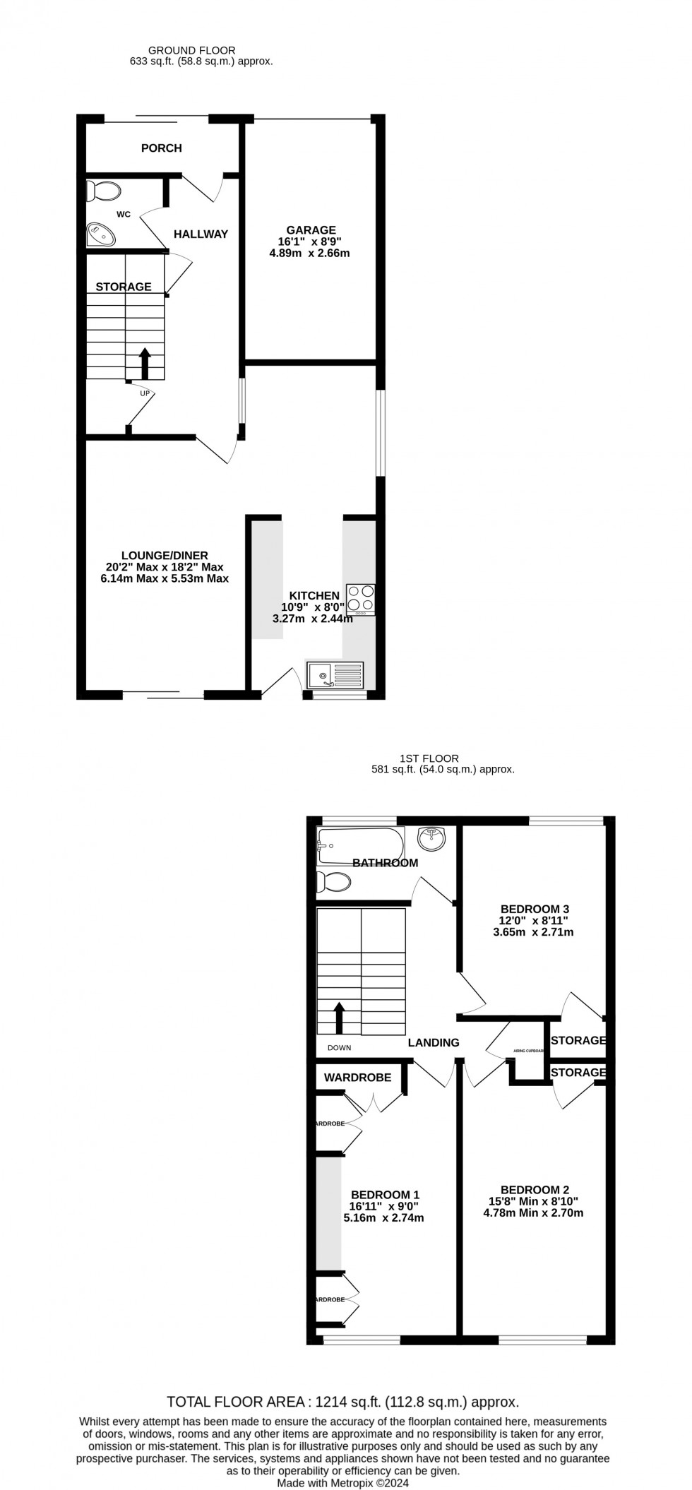 Floorplan for William Street, Rainham, Gillingham, Kent ME8 8HN