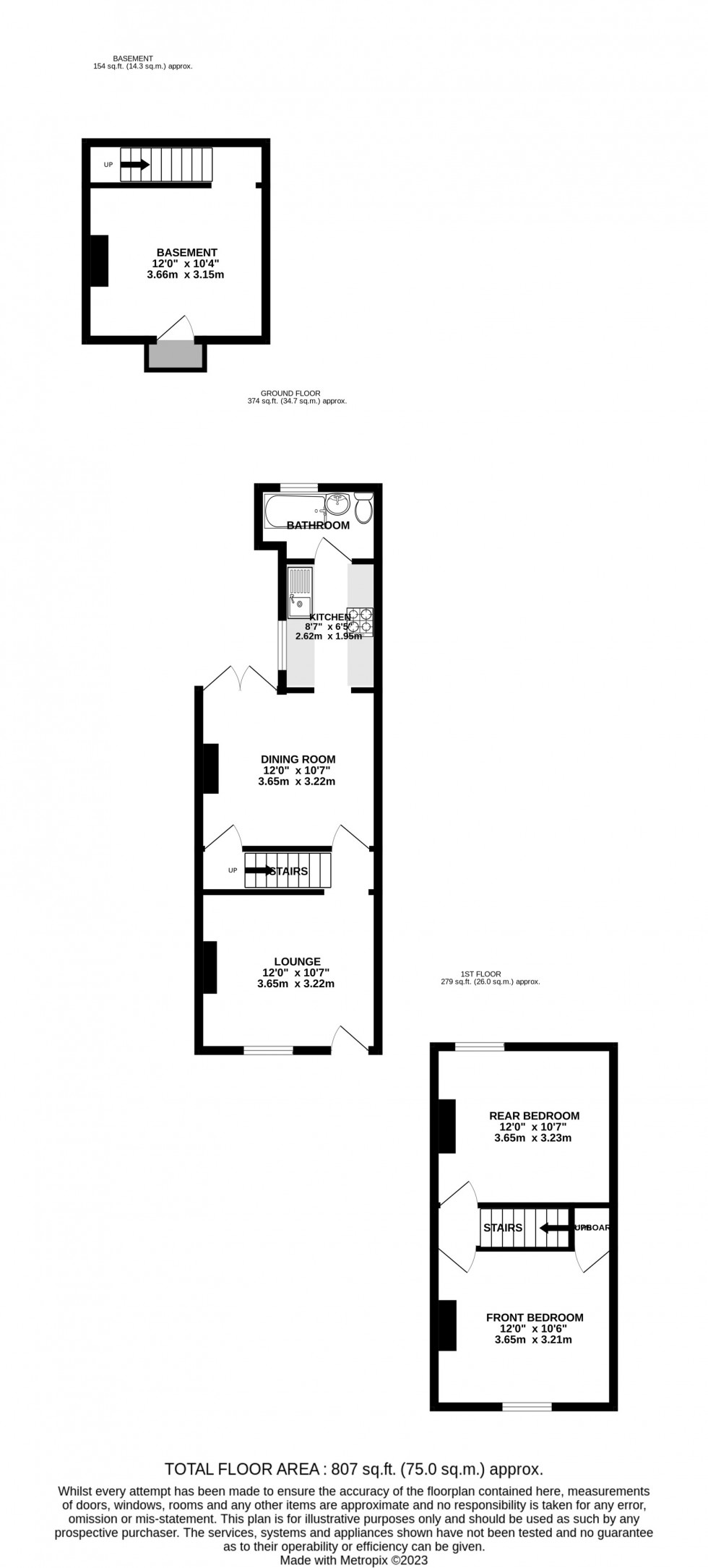 Floorplan for Stopford Road, Gillingham, Kent ME7 4NQ