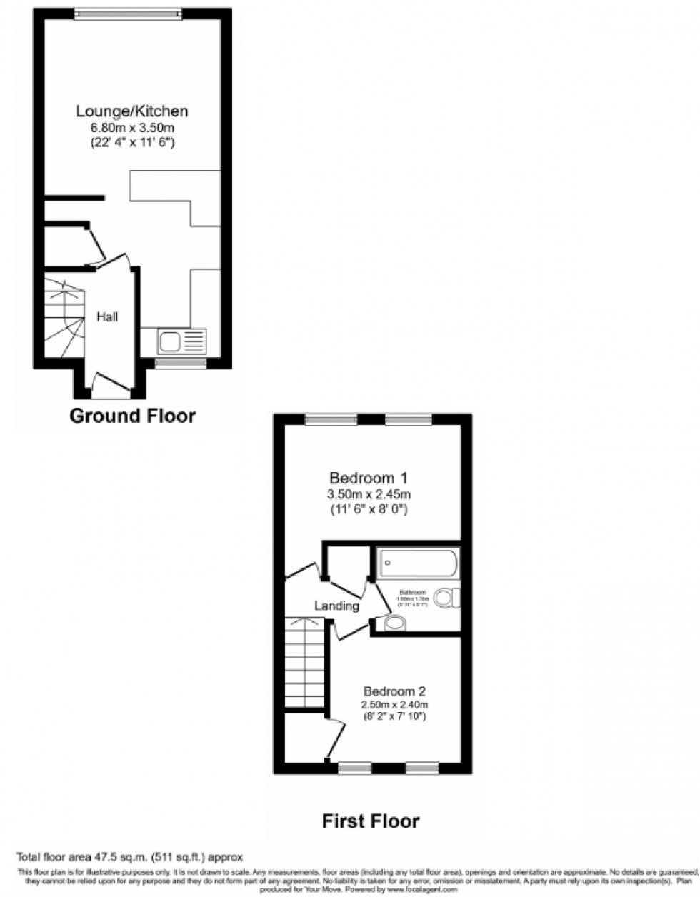 Floorplan for Silverbank, Chatham, Kent ME5 0LQ