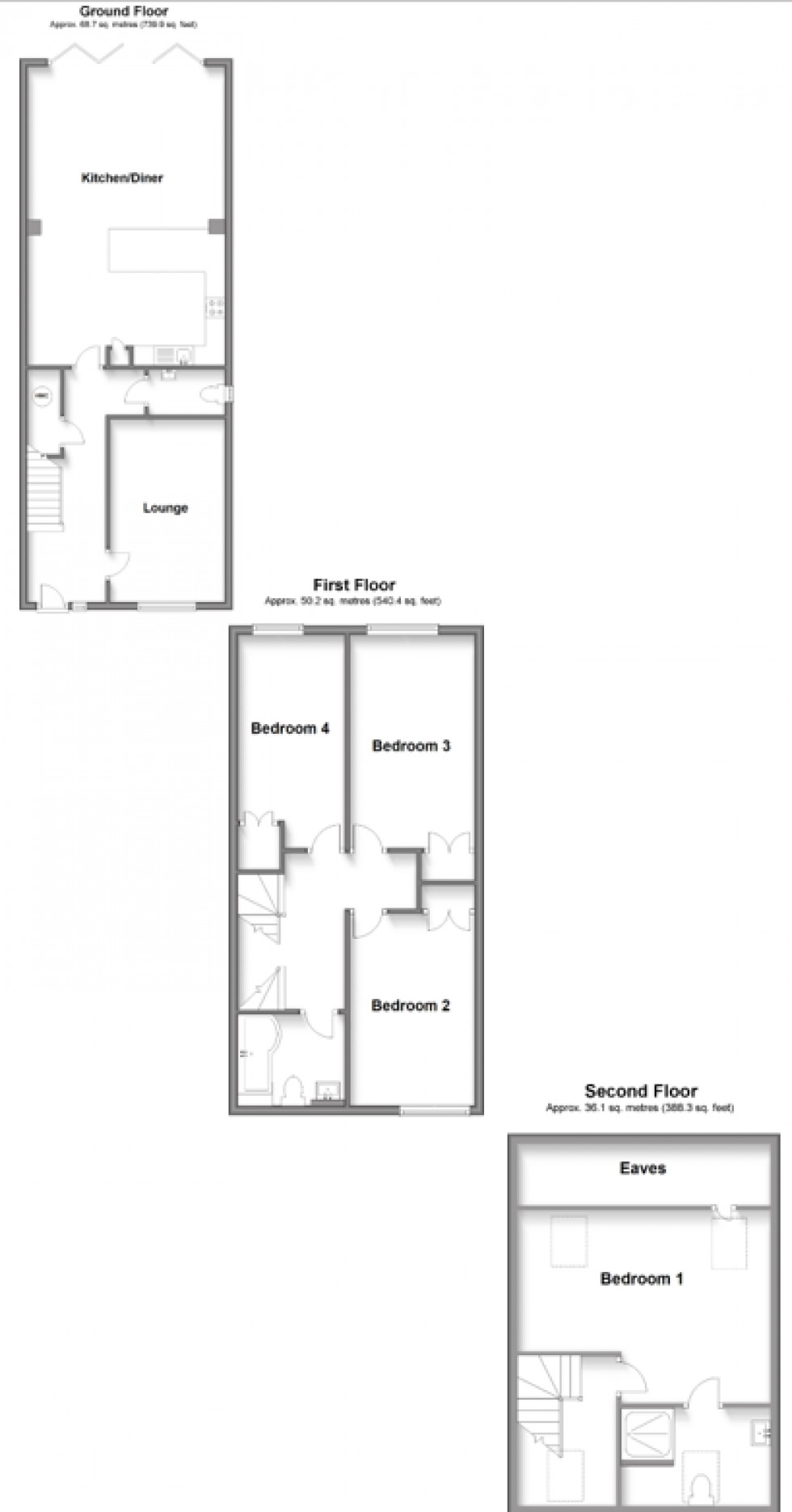 Floorplan for Maidstone Road, Wigmore, Gillingham, Kent ME8 0LR