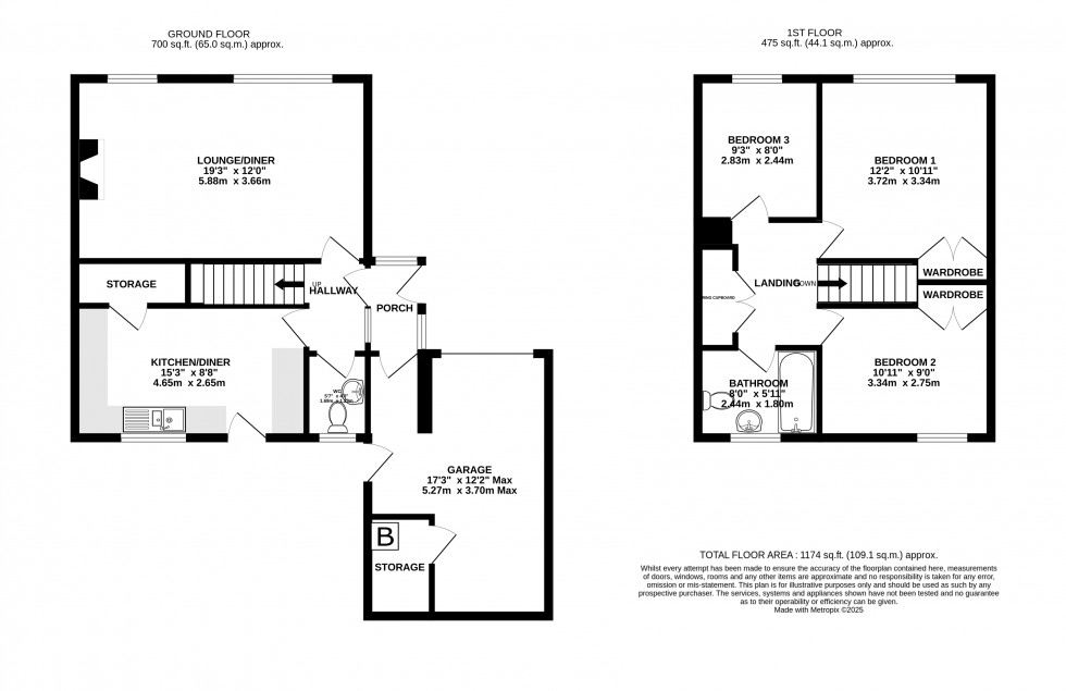 Floorplan for Campleshon Road, Parkwood, Rainham, Gillingham, Kent ME8 9LF