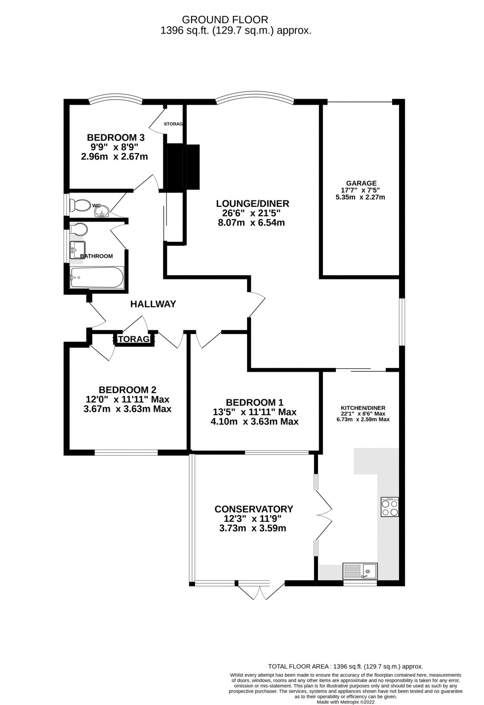 Floorplan for Wigmore Road, Wigmore, Gillingham, Kent ME8 0SX