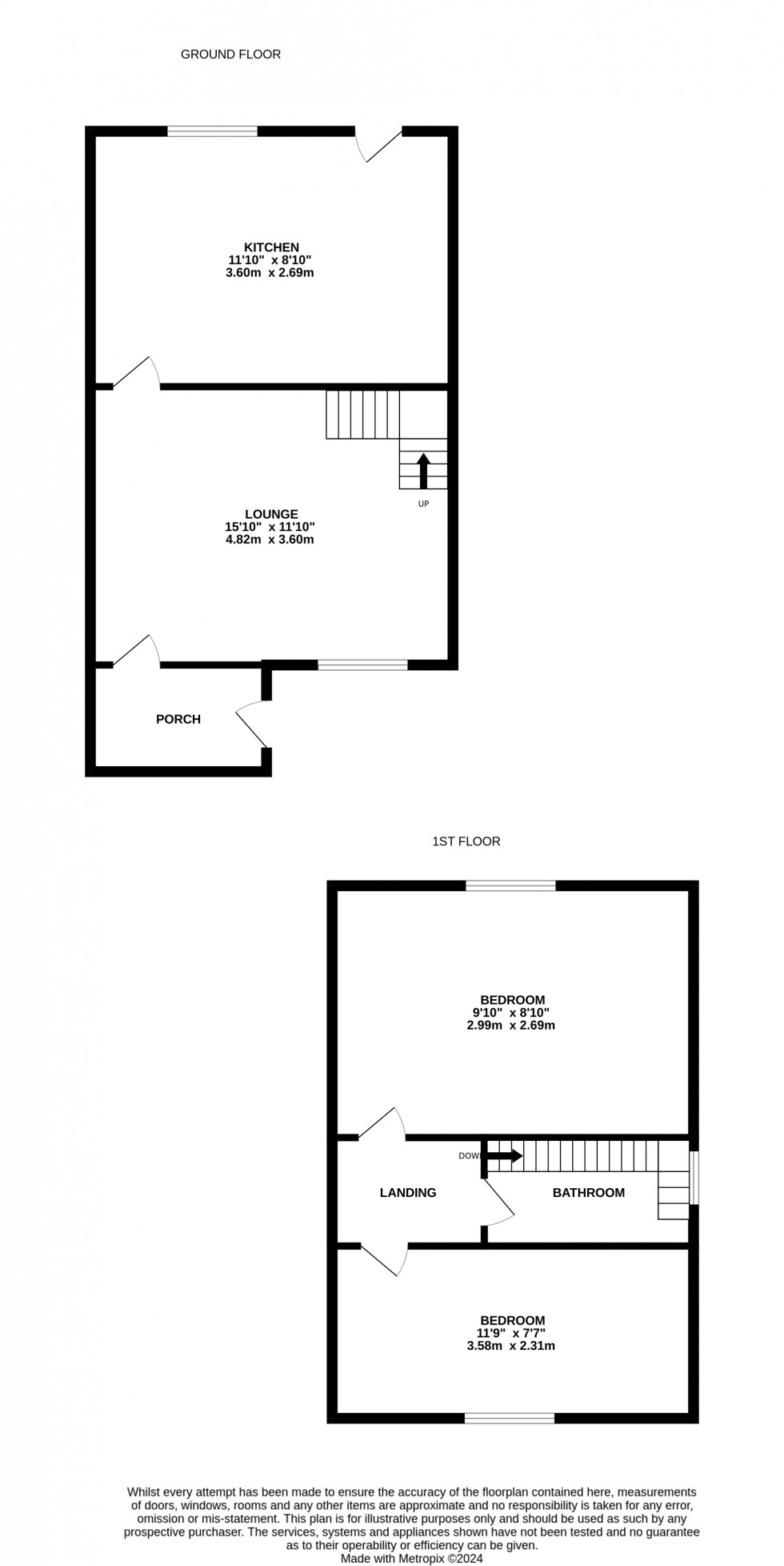 Floorplan for Wittersham Close, Princes Park, Walderslade, Kent ME5 7NA