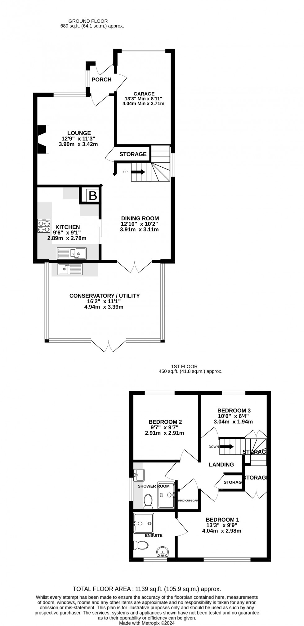 Floorplan for Gatcombe Close, Chatham, Kent ME5 7RD