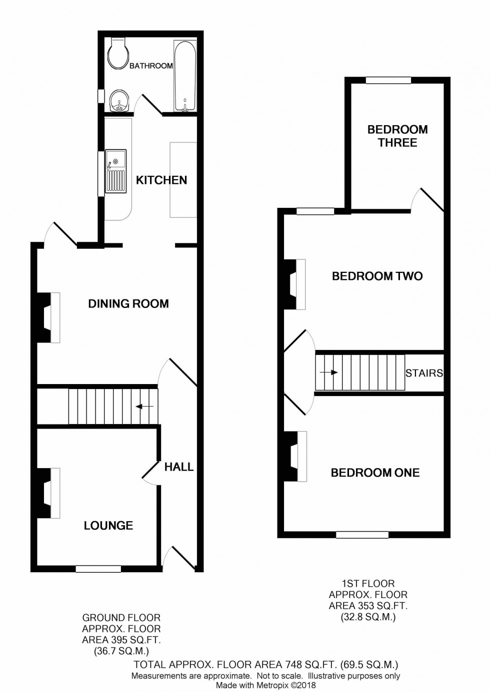 Floorplan for Chamberlain Road, Chatham, Kent ME4 5HT