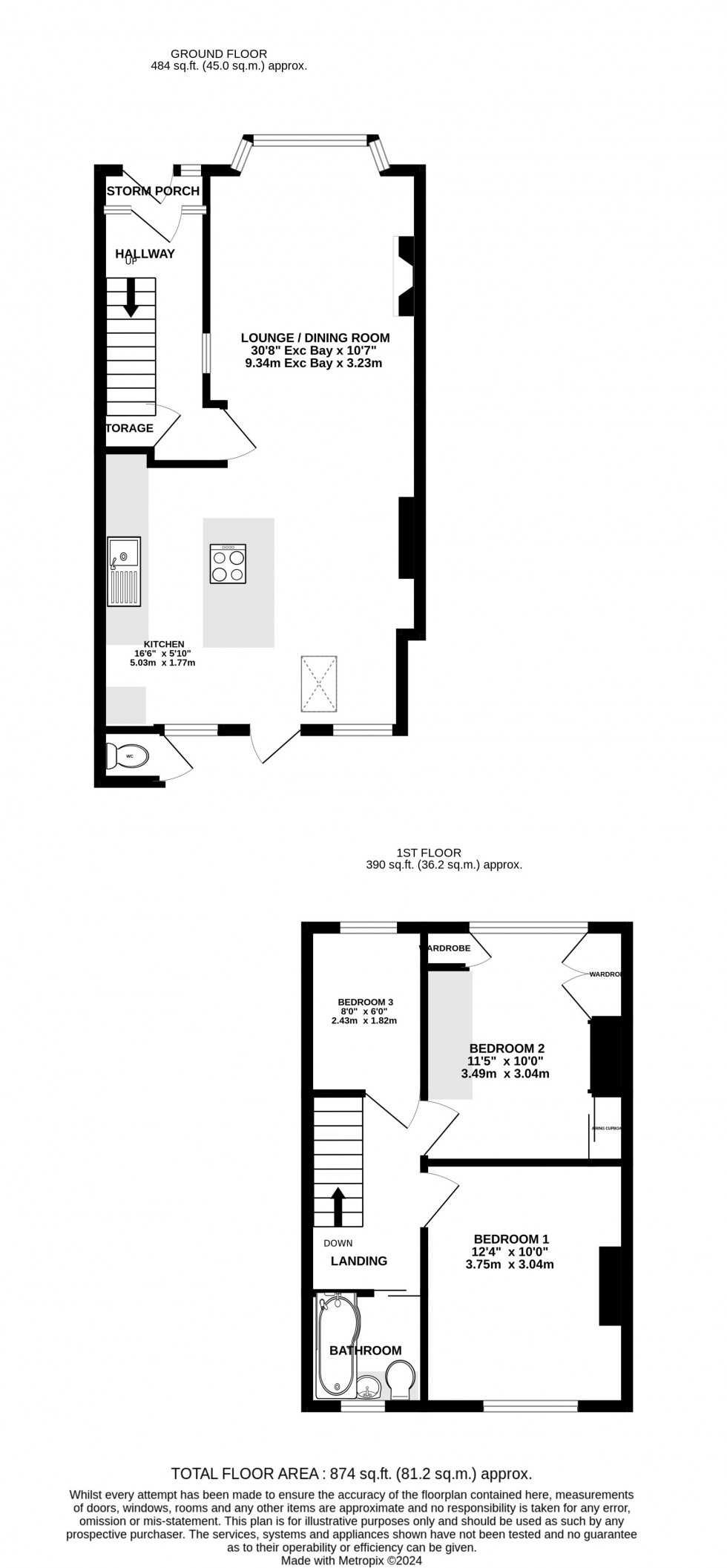 Floorplan for Grange Road, Gillingham, Kent ME7 2UH