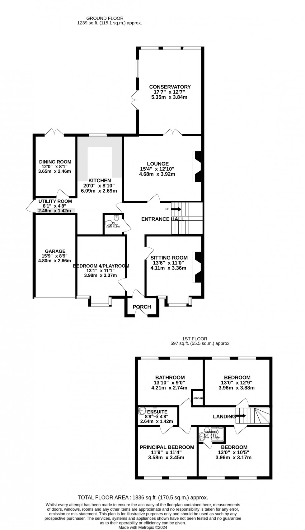 Floorplan for Bush Road, Rochester, Kent ME2 1HB