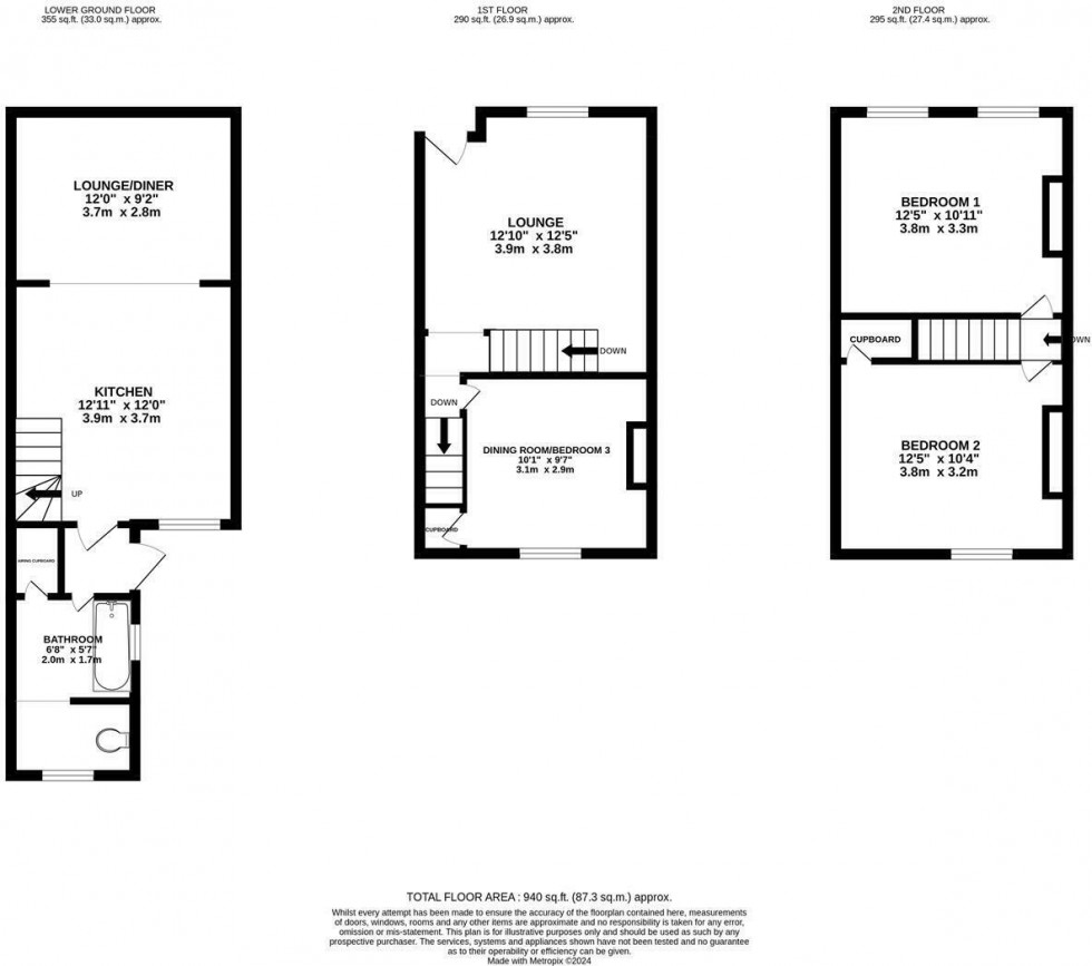 Floorplan for Melbourne Road, Chatham, Kent ME4 5PD