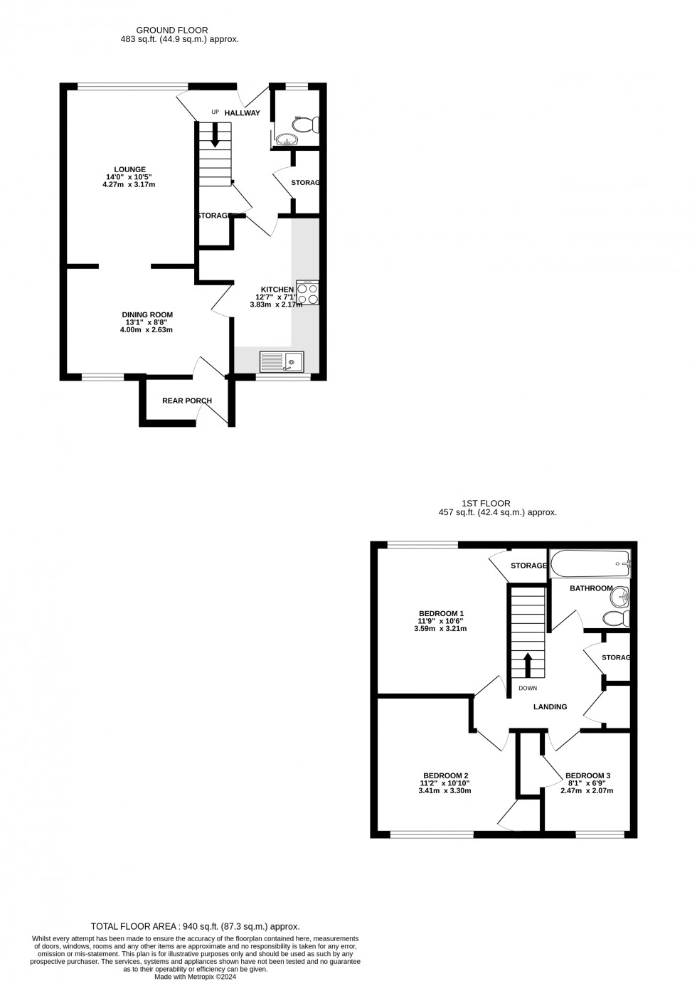 Floorplan for Newnham Street, Chatham, Kent ME4 5LD