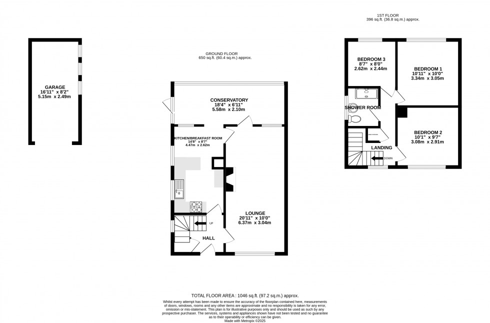 Floorplan for Holmoaks, Rainham, Gillingham, Kent ME8 7DN