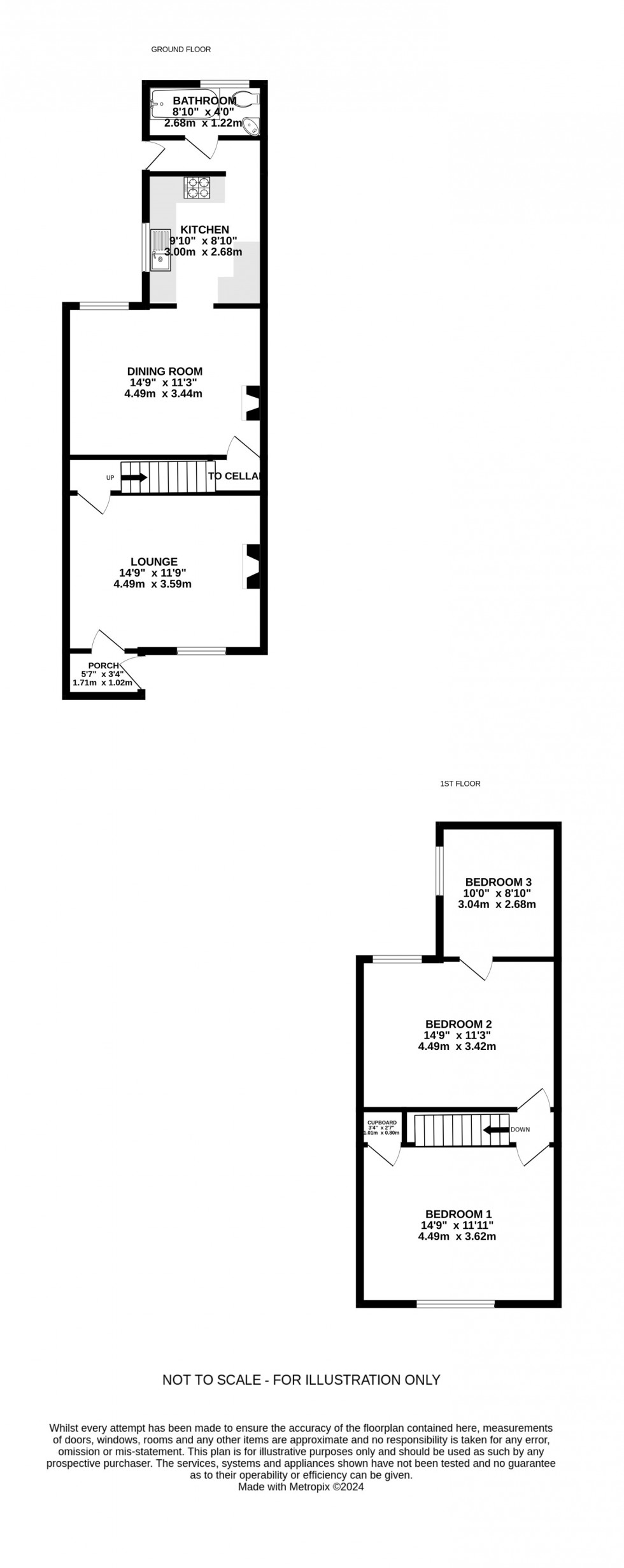 Floorplan for Henry Street, Rainham, Gillingham, Kent ME8 8HE