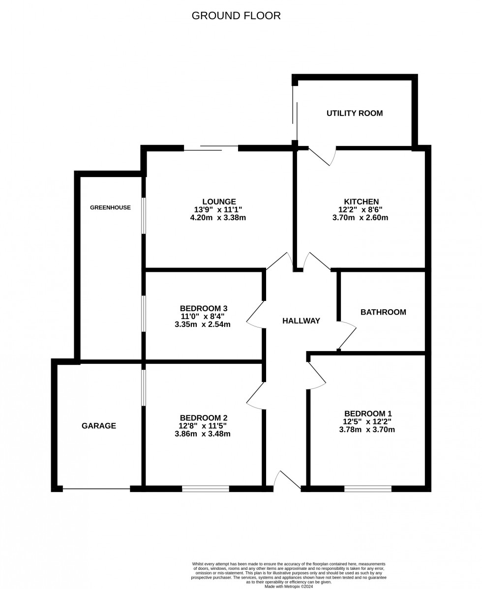 Floorplan for Grain Road, Wigmore, Gillingham, Kent ME8 0ND