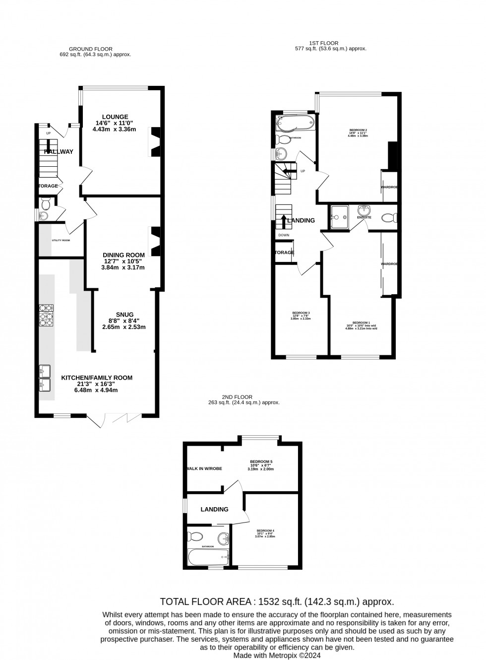 Floorplan for Marshall Road, Rainham, Gillingham, Kent ME8 0AN