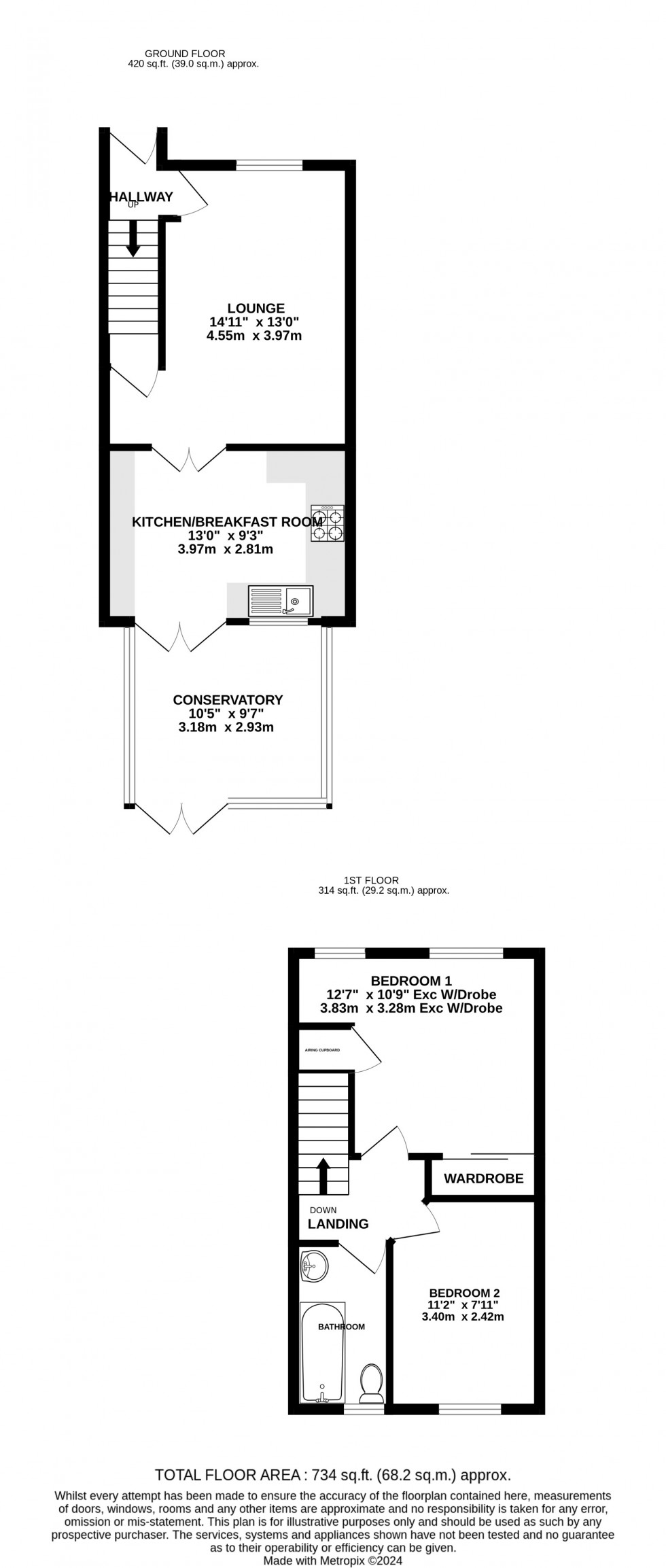 Floorplan for Port Rise, Chatham, Kent ME4 6QA