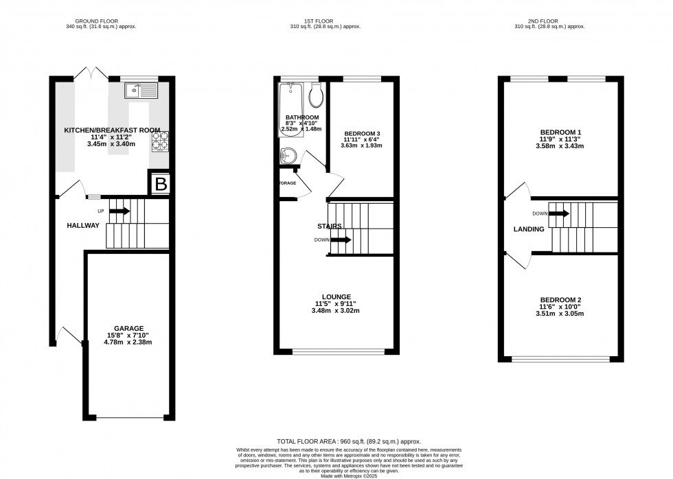 Floorplan for Caldew Avenue, Rainham, Gillingham, Kent ME8 6TP