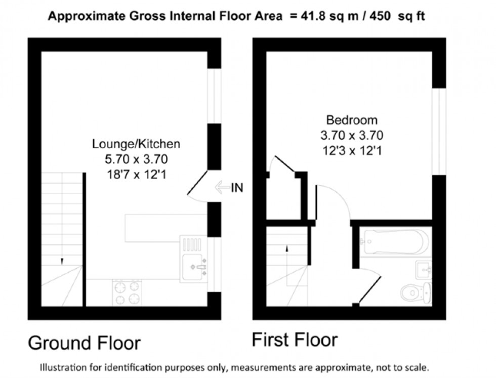 Floorplan for Rowan Lea, Chatham, Kent ME5 0BQ