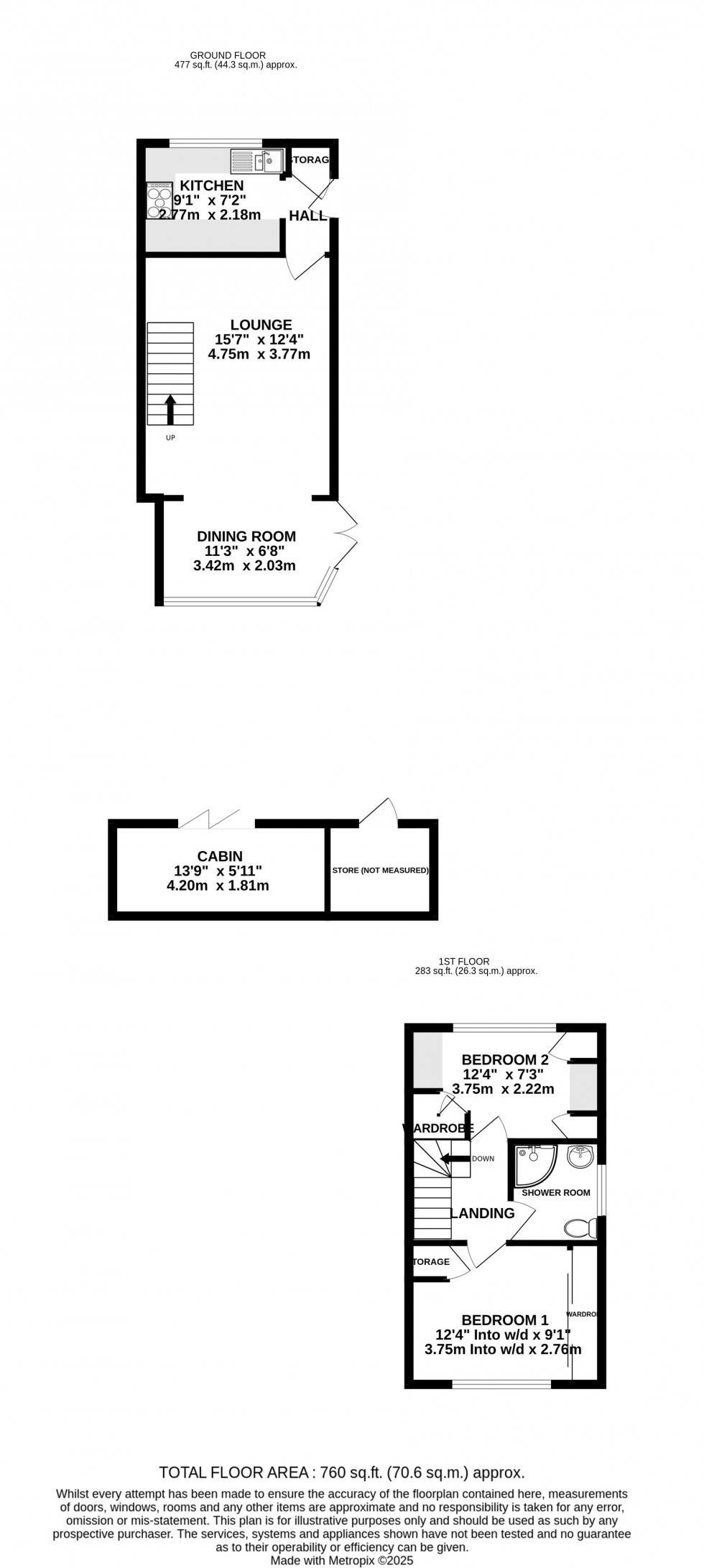 Floorplan for Woolwich Close, Chatham, Kent ME5 0HU