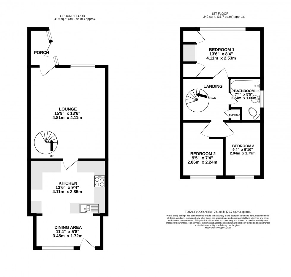 Floorplan for Ploughmans Way, Rainham, Gillingham, Kent ME8 8LJ