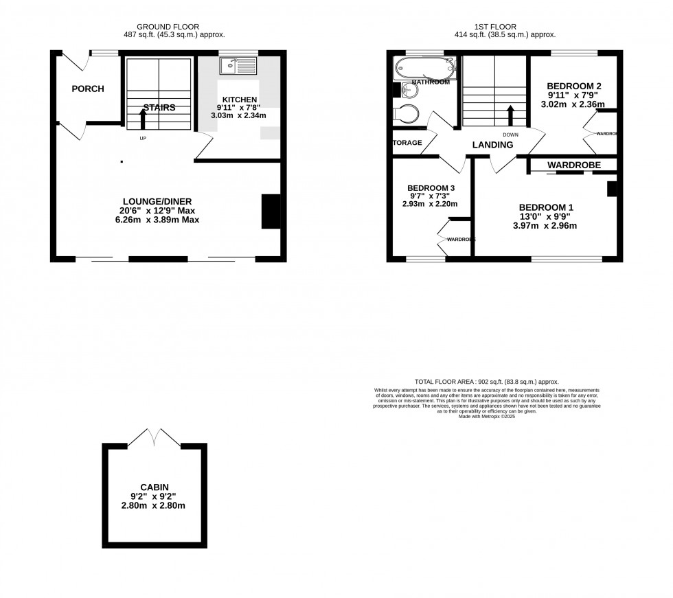 Floorplan for Brett Walk, Parkwood, Gillingham, Kent ME8 9RP