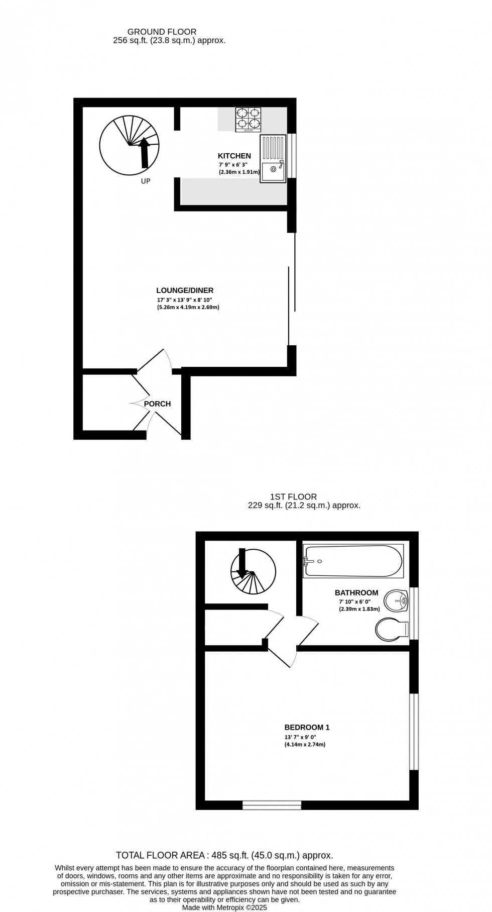 Floorplan for Dogwood Close, Lordswood, Chatham, Kent ME5 8XW