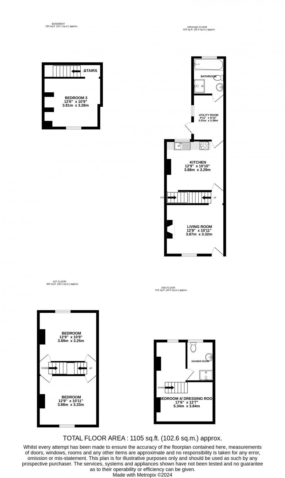 Floorplan for Montfort Road, Rochester, Kent ME2 3EX