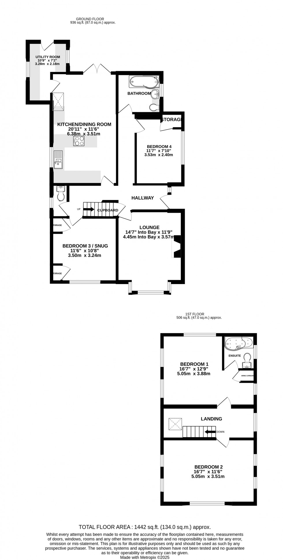 Floorplan for Robin Hood Lane, Walderslade, Kent ME5 9LD