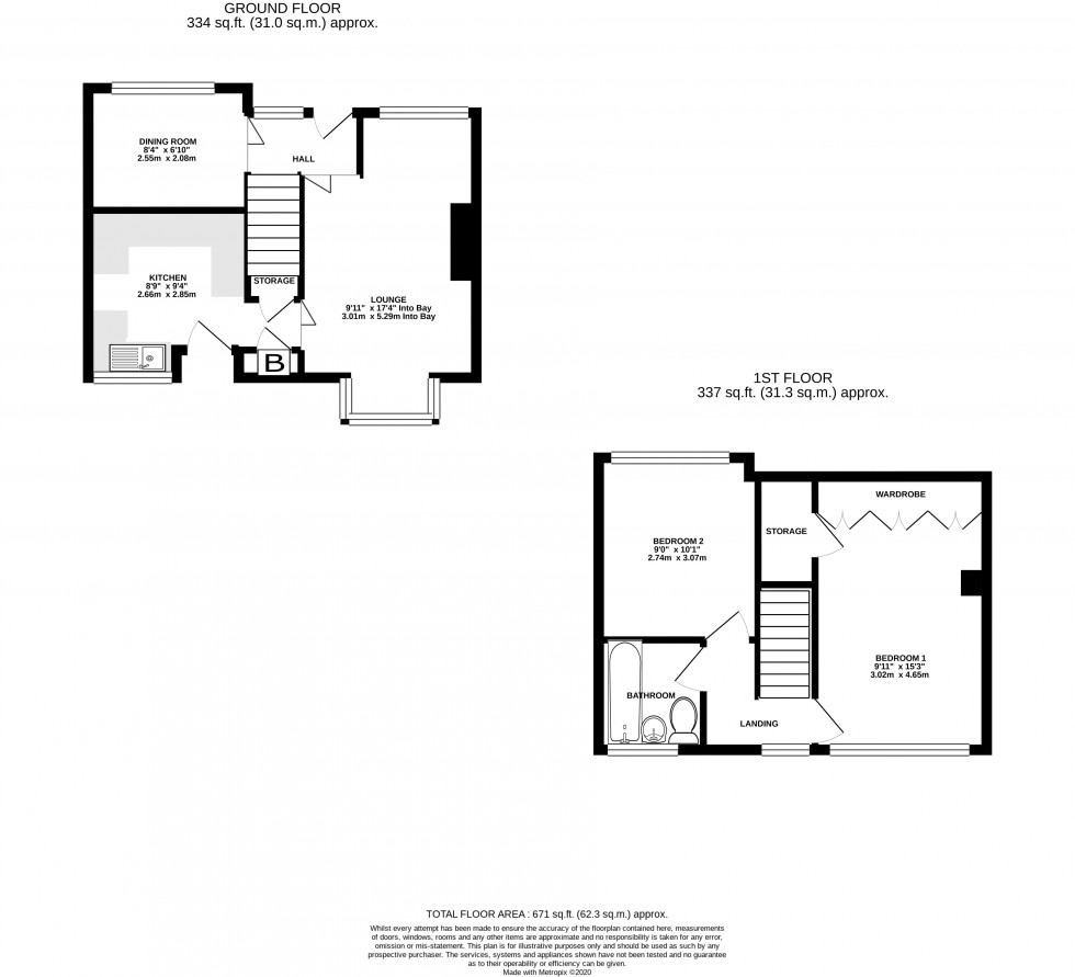 Floorplan for Madden Avenue, Davis Estate, Kent ME5 9TG